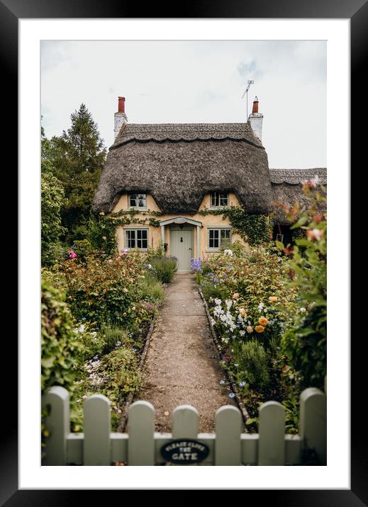 Rose Cottage Framed Mounted Print by Stacy Cartledge