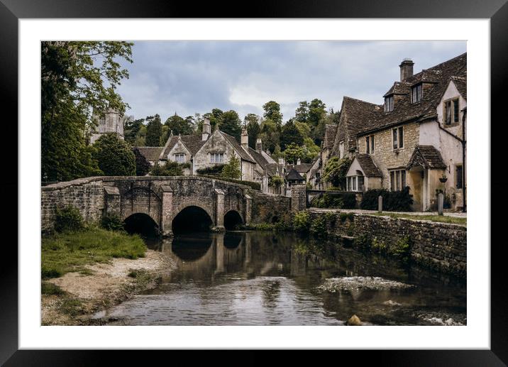 Castle Combe, England. Framed Mounted Print by Stacy Cartledge