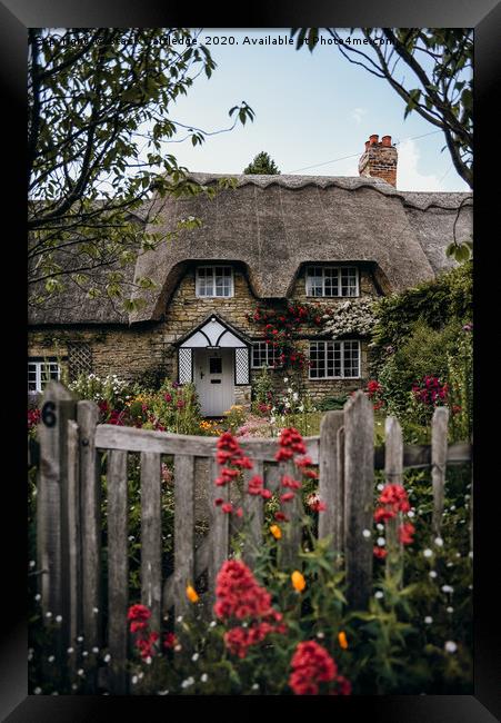 Thatched Cottage, England Framed Print by Stacy Cartledge
