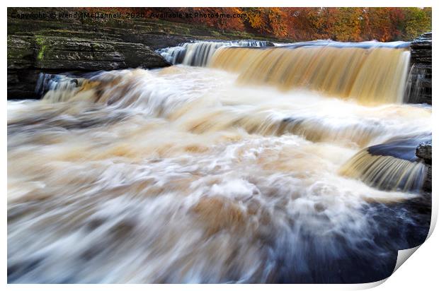 Aysgarth Falls in autumn, Yorkshire Dales National Print by Wendy McDonnell