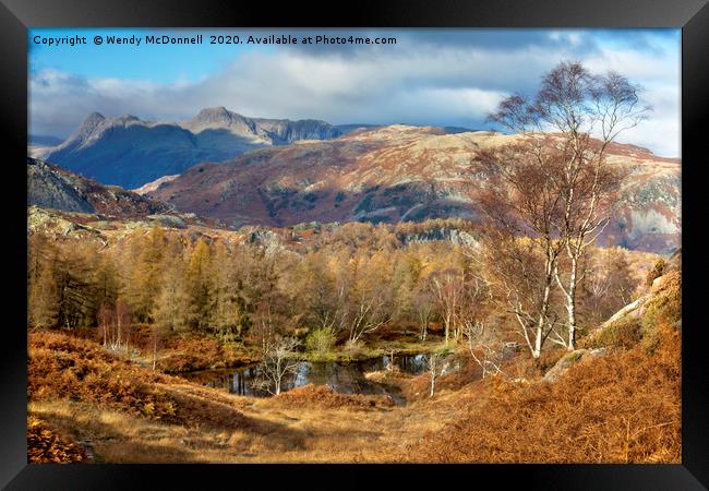 Autumn on Holme Fell, English Lake District Framed Print by Wendy McDonnell