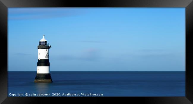 Penmon Point Lighthouse Framed Print by colin ashworth