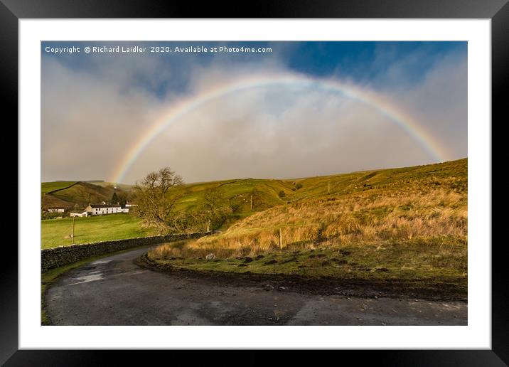 Ettersgill Rainbow 1 Framed Mounted Print by Richard Laidler