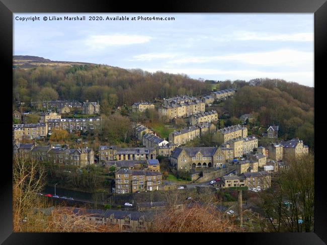 Hebdon Bridge Framed Print by Lilian Marshall