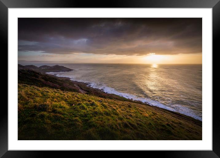 Sunrise over Mumbles Framed Mounted Print by Leighton Collins