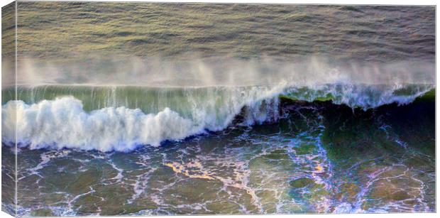 Crashing wave Canvas Print by Leighton Collins