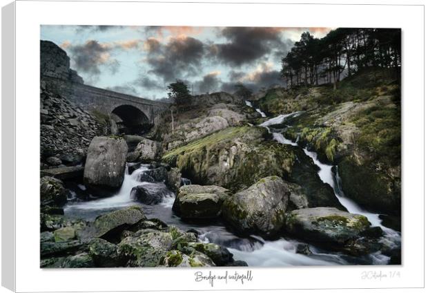 Bridge and waterfall. Canvas Print by JC studios LRPS ARPS