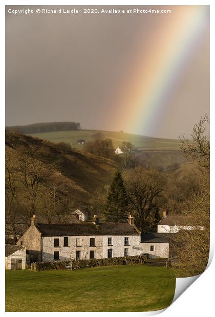 Rainbow's End at Dirt Pit Farm, Teesdale (1) Print by Richard Laidler