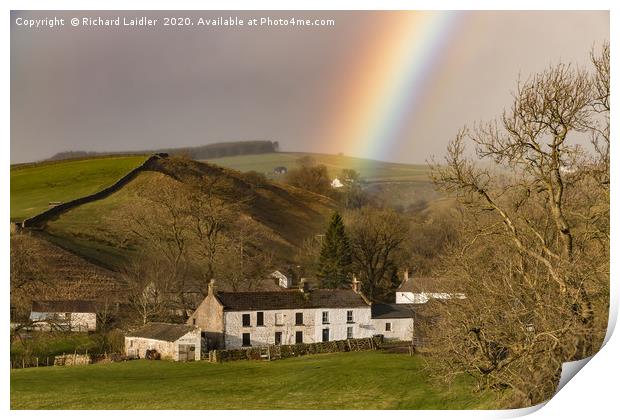 Rainbow's End at Dirt Pit Farm, Teesdale (2) Print by Richard Laidler