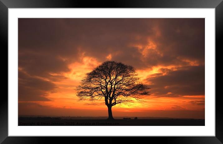 Cotswold Dawn  Framed Mounted Print by Simon Johnson