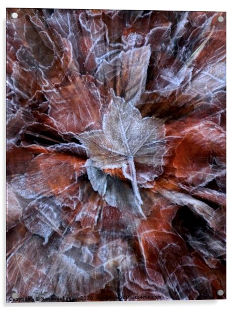 Frosted leaf Acrylic by Simon Johnson