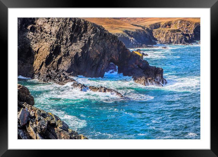Coastal Arch Framed Mounted Print by David Hare