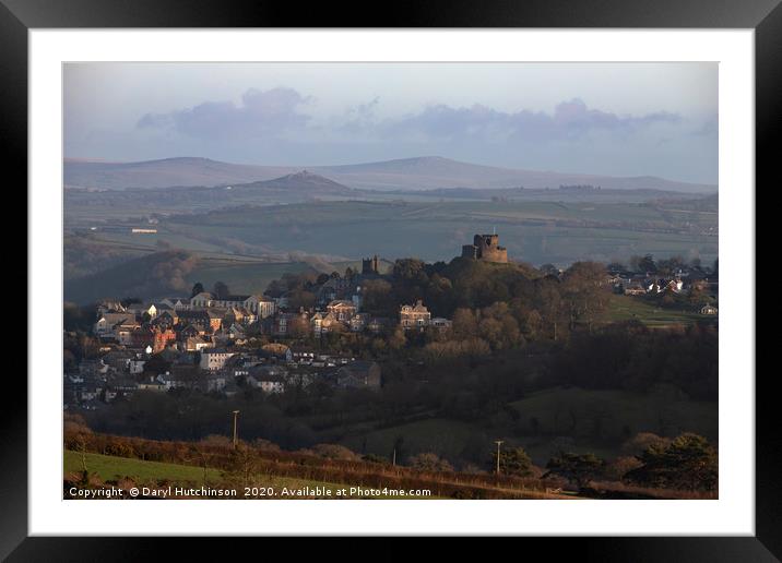 Launceston Castle Framed Mounted Print by Daryl Peter Hutchinson