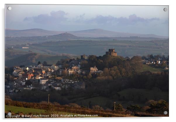 Launceston Castle Acrylic by Daryl Peter Hutchinson