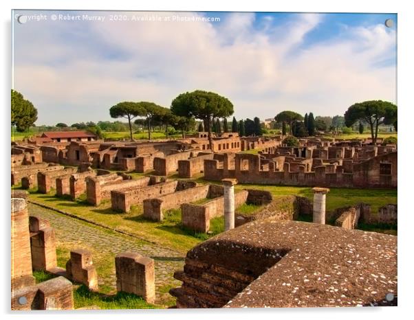 Ostia Antica, Rome. Acrylic by Robert Murray