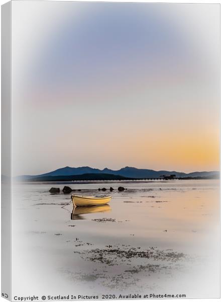 Boat At Anchor On The Clyde Canvas Print by Tylie Duff Photo Art