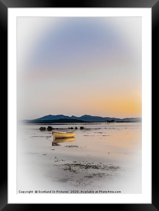 Boat At Anchor On The Clyde Framed Mounted Print by Tylie Duff Photo Art
