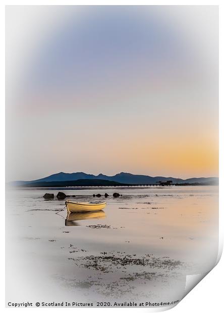 Boat At Anchor On The Clyde Print by Tylie Duff Photo Art