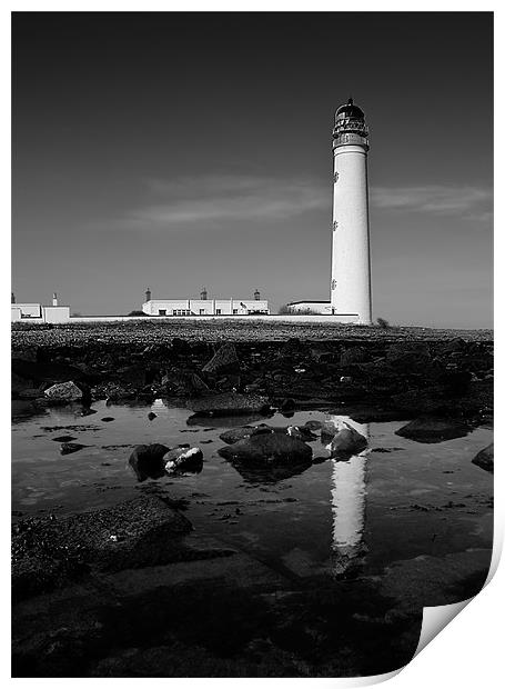 Barnsness Lighthouse Print by Keith Thorburn EFIAP/b