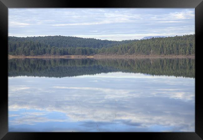 Palsko Lake, Pivka lakes, Slovenia Framed Print by Ian Middleton