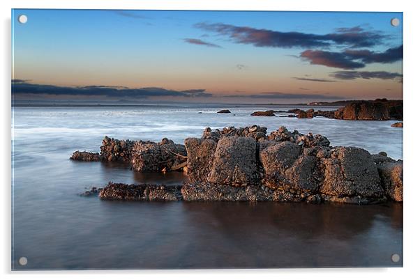 Jagged Rocks with Light Acrylic by Keith Thorburn EFIAP/b