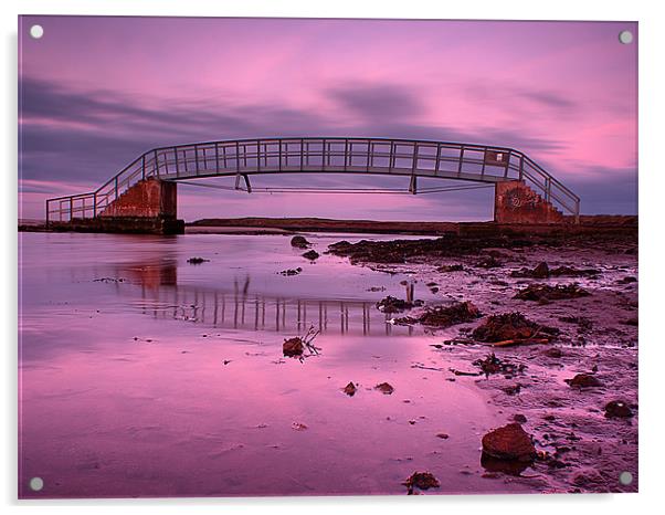 Dunbar Coast Bridge Acrylic by Keith Thorburn EFIAP/b