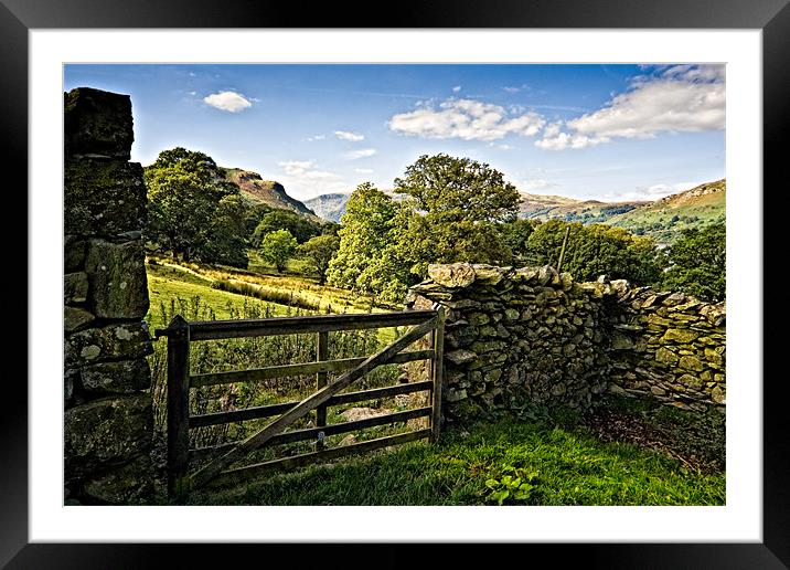 Martindale by Ullswater Framed Mounted Print by David Lewins (LRPS)
