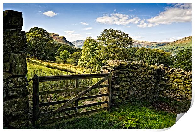 Martindale by Ullswater Print by David Lewins (LRPS)