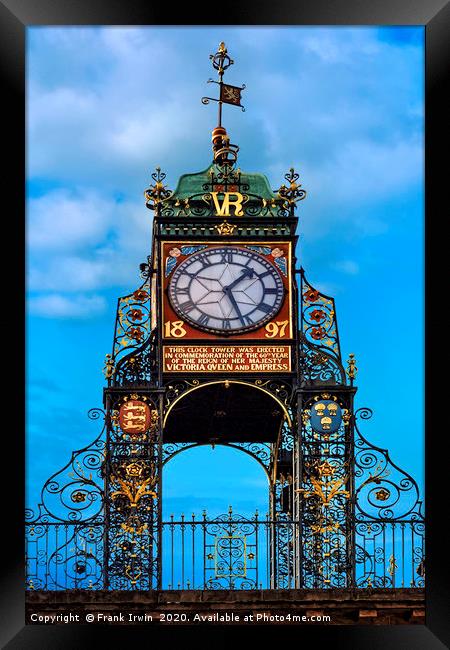 Eastgate Clock, Chester Framed Print by Frank Irwin