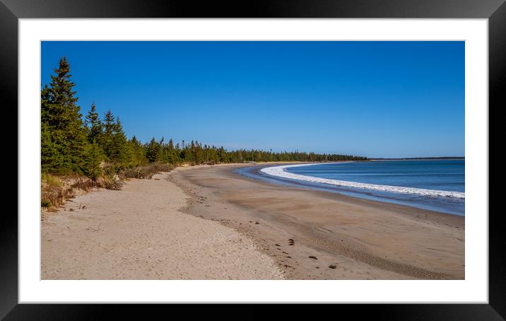Crescent Beach, Nova Scotia, Canada Framed Mounted Print by Mark Llewellyn