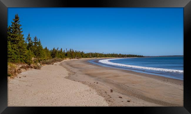Crescent Beach, Nova Scotia, Canada Framed Print by Mark Llewellyn