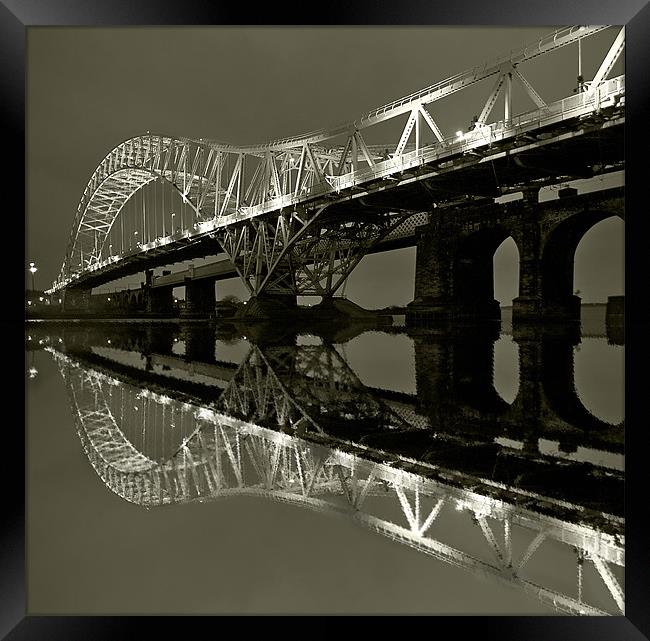 Runcorn Bridge Framed Print by Wayne Molyneux
