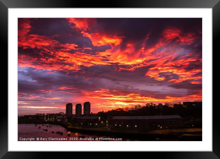 The Morning Fire Framed Mounted Print by Gary Clarricoates