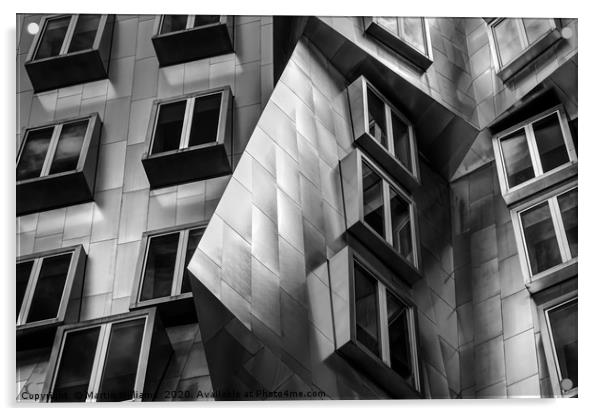 The Ray and Maria Strata Center, MIT, Boston Acrylic by Martin Williams