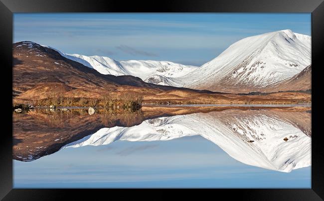 Reflections at Black Mount, Scotland  Framed Print by Wendy McDonnell