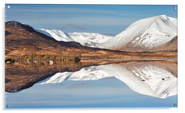 Reflections at Black Mount, Scotland  Acrylic by Wendy McDonnell