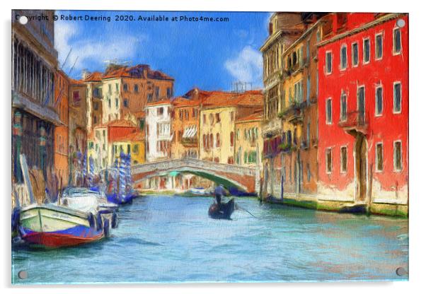 Ponte delle Guglie, Venice Acrylic by Robert Deering