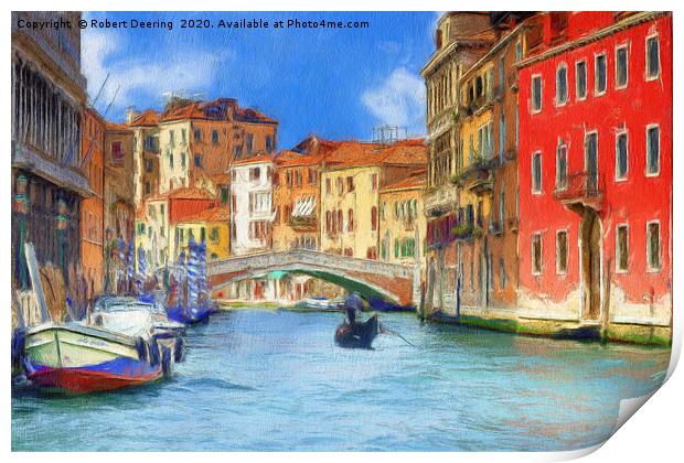 Ponte delle Guglie, Venice Print by Robert Deering