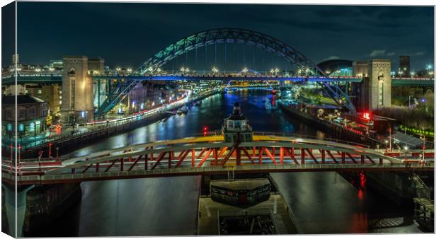 Newcastle Quayside Canvas Print by Marcia Reay