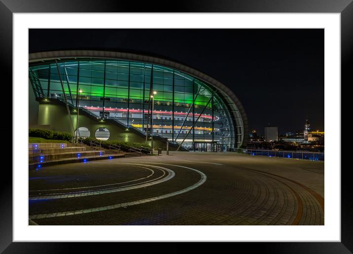The Sage exhibition centre Framed Mounted Print by Marcia Reay