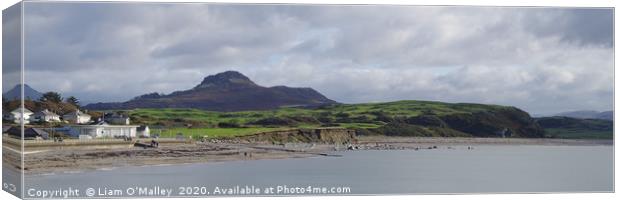 Bae Ceredigion from Criccieth, North Wales Canvas Print by Liam Neon