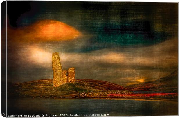 Ardvreck Castle on Loch Assynt Canvas Print by Tylie Duff Photo Art