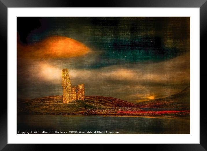 Ardvreck Castle on Loch Assynt Framed Mounted Print by Tylie Duff Photo Art
