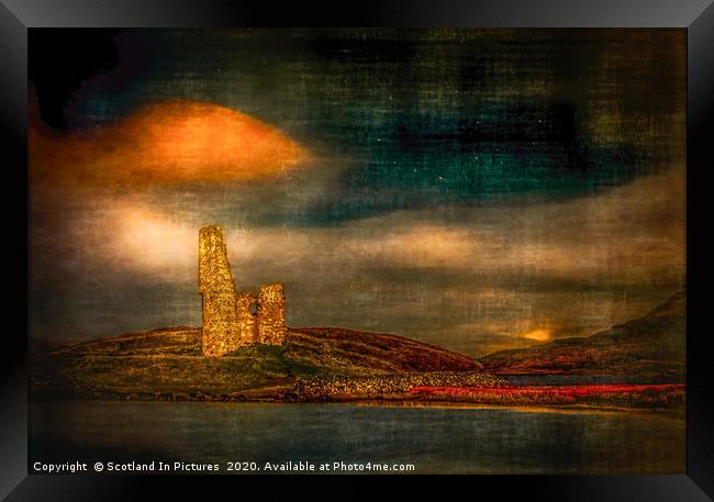 Ardvreck Castle on Loch Assynt Framed Print by Tylie Duff Photo Art