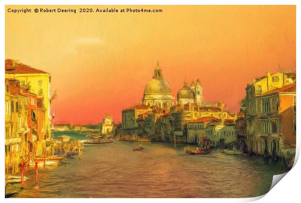 Grand Canal Venice Print by Robert Deering
