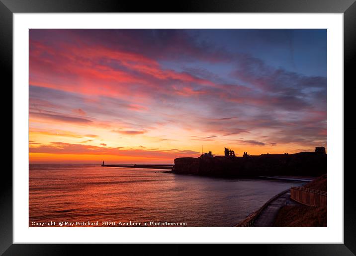 Tynemouth Sunrise Framed Mounted Print by Ray Pritchard