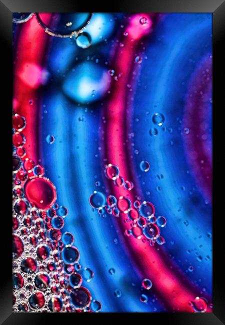 Oil On Water 7 Framed Print by Steve Purnell