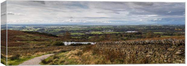 Views over the River Wyre and Scorton Canvas Print by Jason Wells