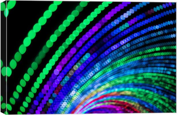 Multi coloured tunnel of light Canvas Print by Jason Wells