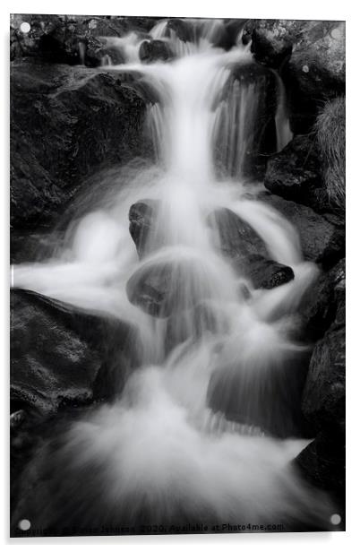 Water cascade Acrylic by Simon Johnson